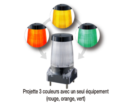 Balise clignotante robuste et adaptée à l'extérieur GL10