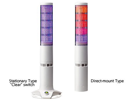 Tour de signalisation LED programmable Φ60mm avec Ethernet et PoE LA6-POE