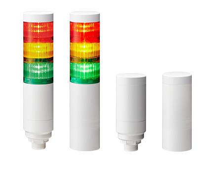 Tours de signalisation LED Φ60mm classées IP67/IP69K avec connecteur M12 LR6+FB295