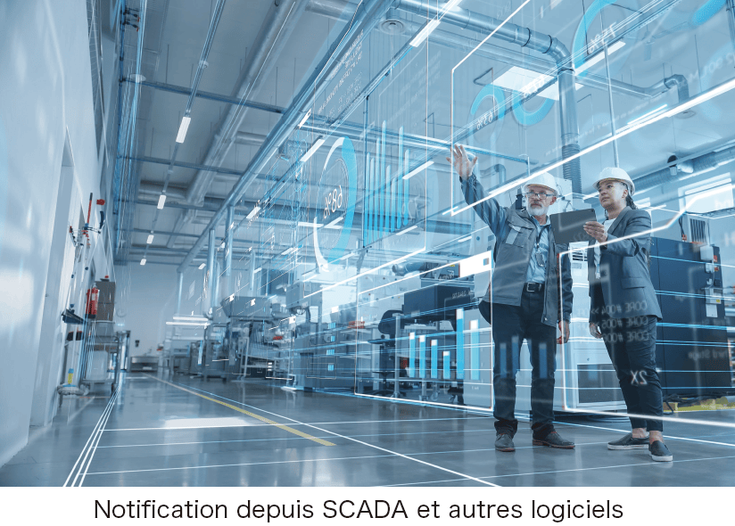 Notification depuis SCADA et autres logiciels